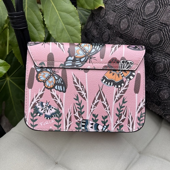 New FURLA METROPOLIS Mini Crossbody- Butterfly pink Made in Italy - Picture 7 of 7